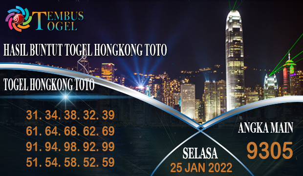Hasil Buntut Togel Hongkong Toto, Selasa 25 January 2022