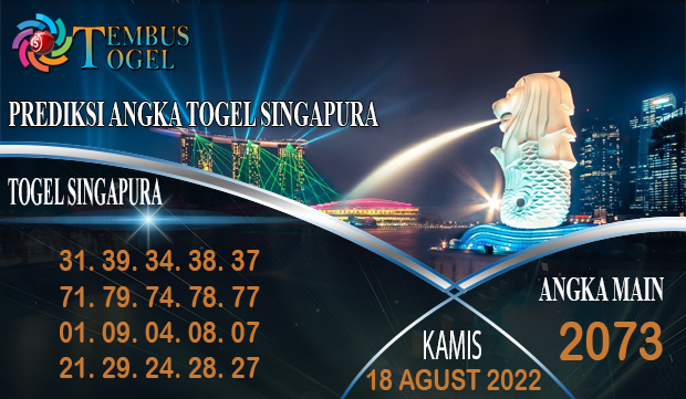Prediksi Angka Togel Singapura, Kamis 18 Agustus 2022