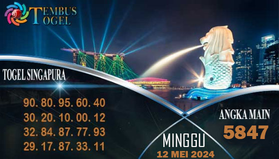 Bocoran Togel Akurat SINGAPURA MINGGU 12 MEI 2024