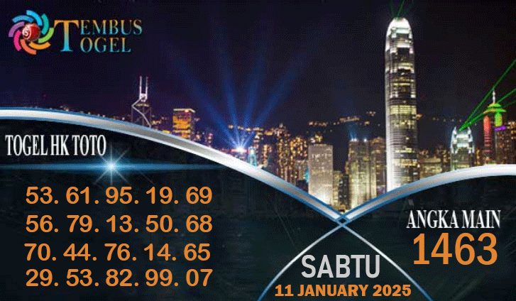 Bocoran Togel HK TOTO Akurat. SABTTU 11 JANUARY 2025